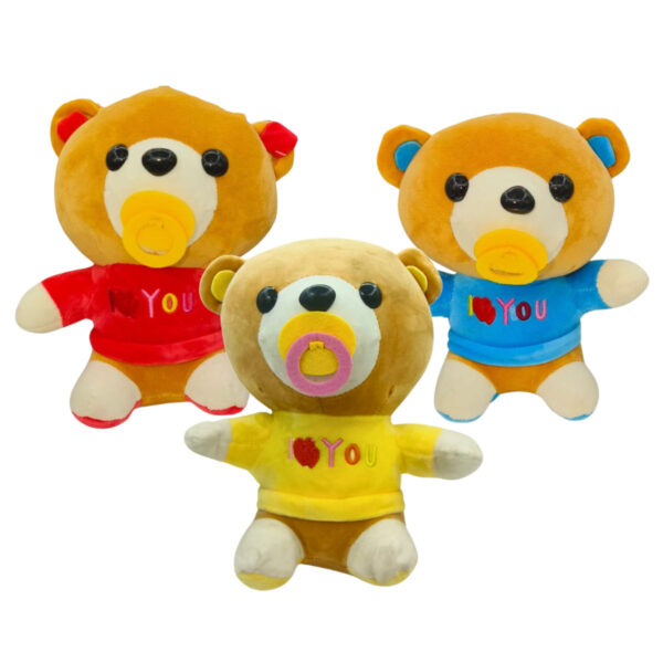 Baby Teddy Combo of 3 Yellow & Blue Soft Plush Toy for Kids (2+ Years) | Toyship