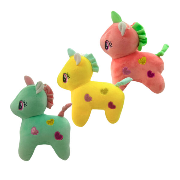 Unicorn Combo of 3 Green & Yellow Soft Plush Toy for Kids (2+ Years) | Toyship