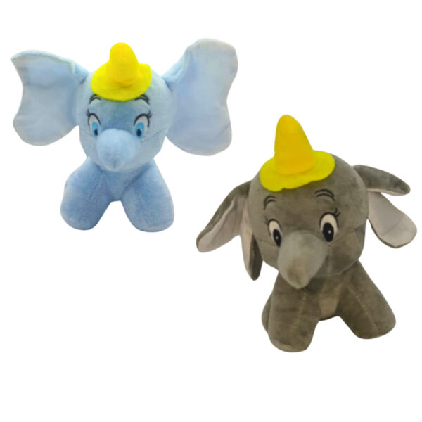 Elephant Combo of 2 Grey & Blue Soft Plush Toy for Kids (2+ Years) | Toyship
