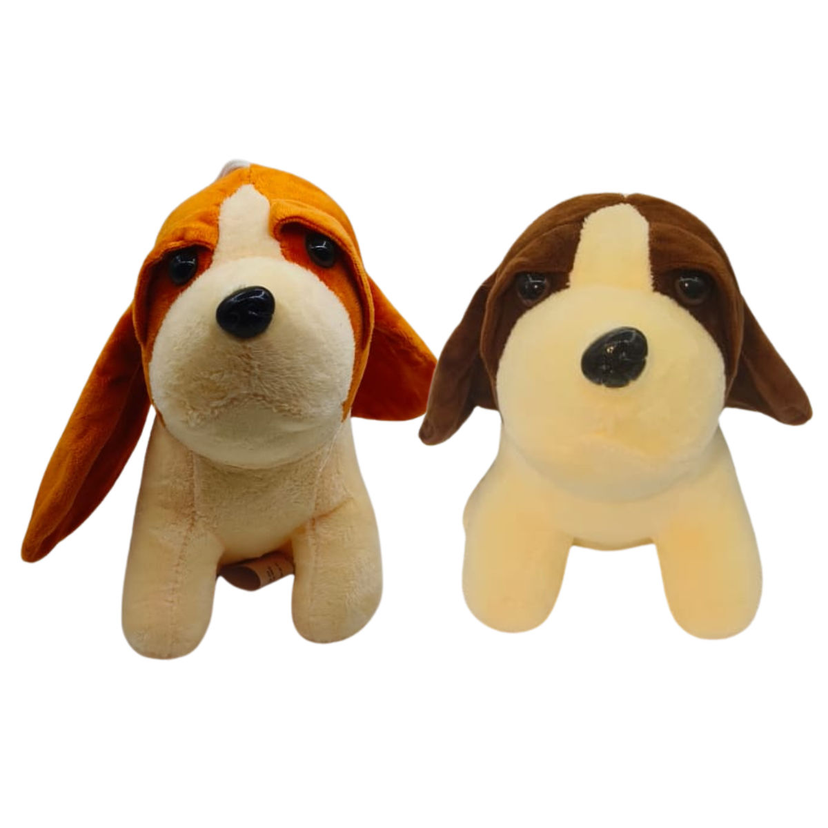 Puppy Combo of 2 Light Brown & Dark Brown Soft Plush Toy for Kids (2+ Years) | Toyship