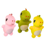 Dinosaur Combo of 3 Yellow & Pink Soft Plush Toy for Kids (2+ Years) | Toyship