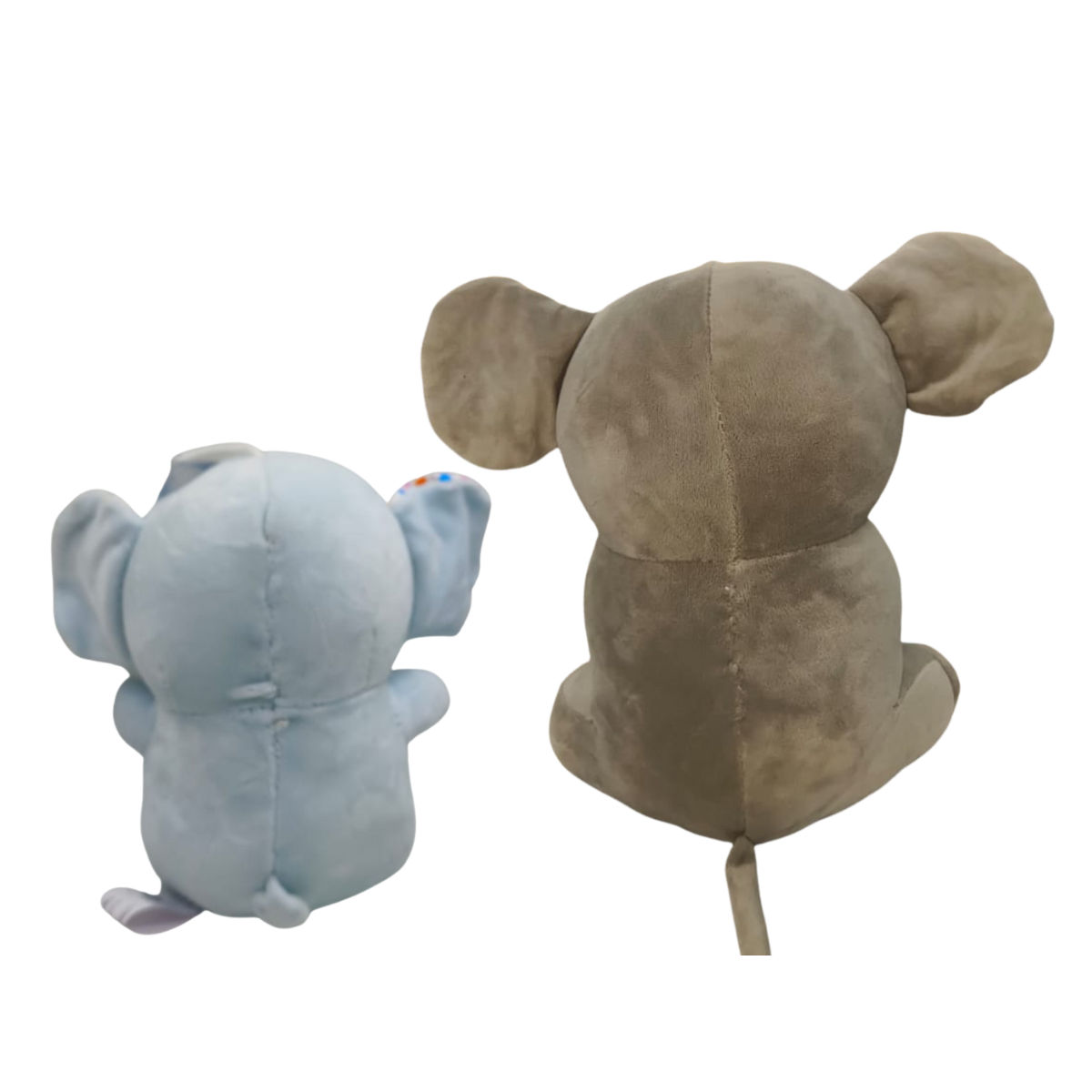 Elephant Combo of 2 Grey & Blue Soft Plush Toy for Kids (2+ Years) | Toyship