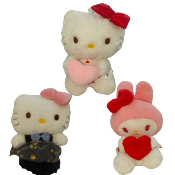 Hello Kitty Combo of 3 Pink & Blue Soft Plush Toy for Kids (2+ Years) | Toyship