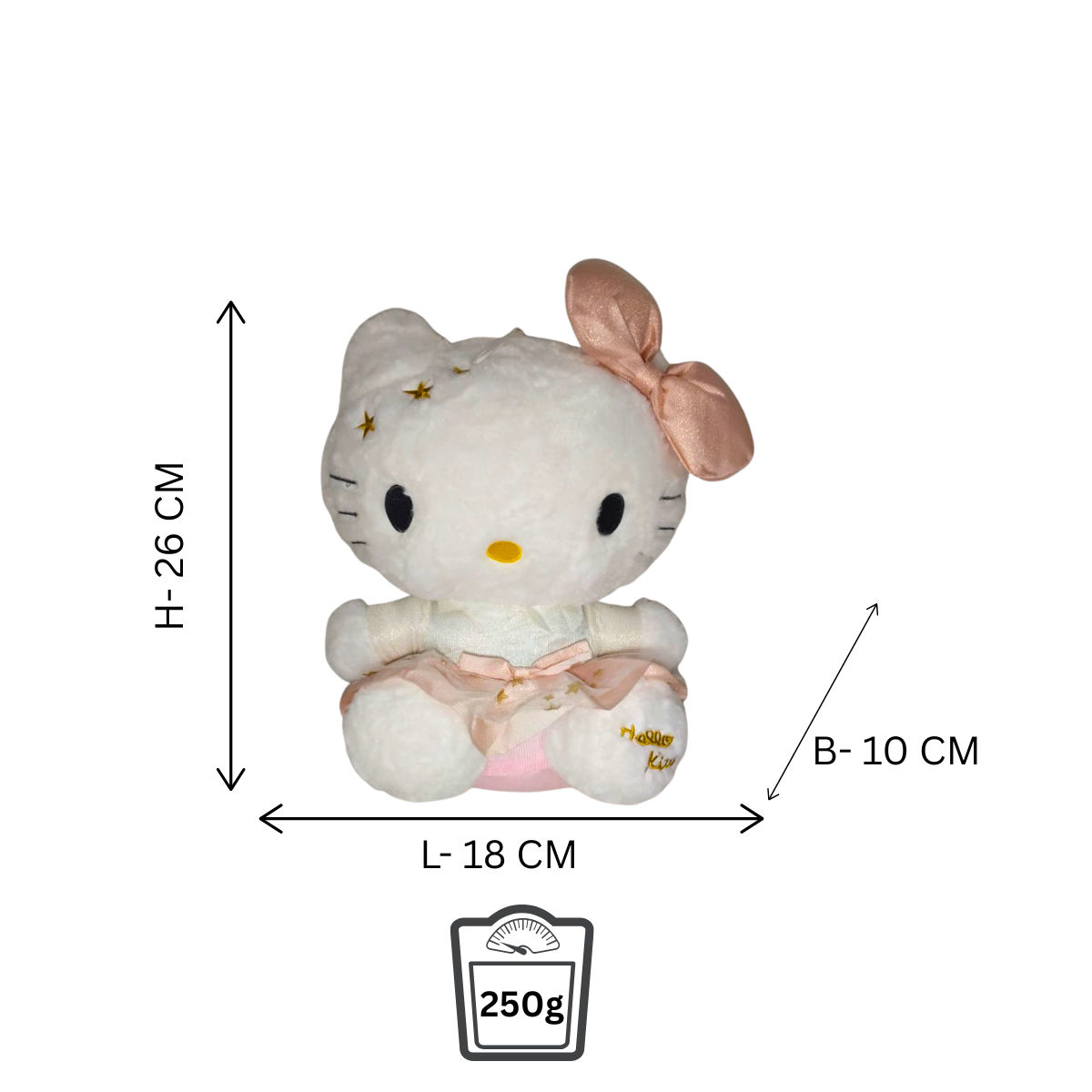 Hello Kitty White Soft Plush Toy for Kids (2+ Years) | Toyship
