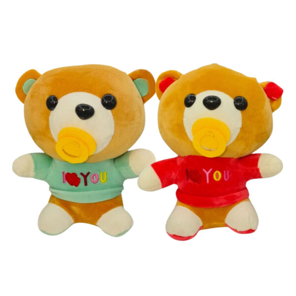 Baby Teddy Combo of 2 Green & Red Soft Plush Toy for Kids (2+ Years) | Toyship