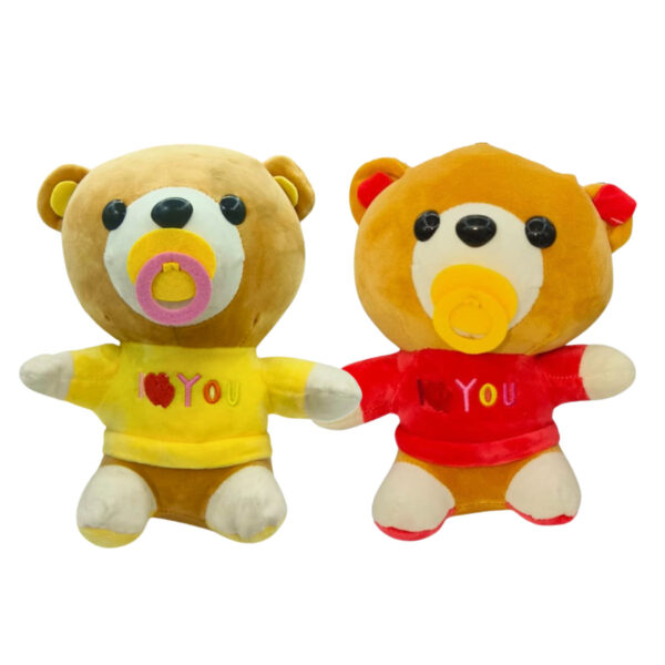 Baby Teddy Combo of 2 Yellow & Red Soft Plush Toy for Kids (2+ Years) | Toyship