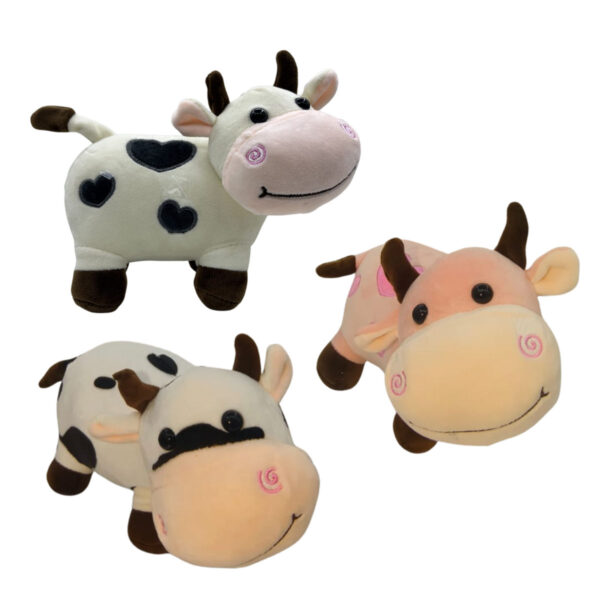 Cow Combo of 3 Black and White & Black and White Soft Plush Toy for Kids (2+ Years) | Toyship