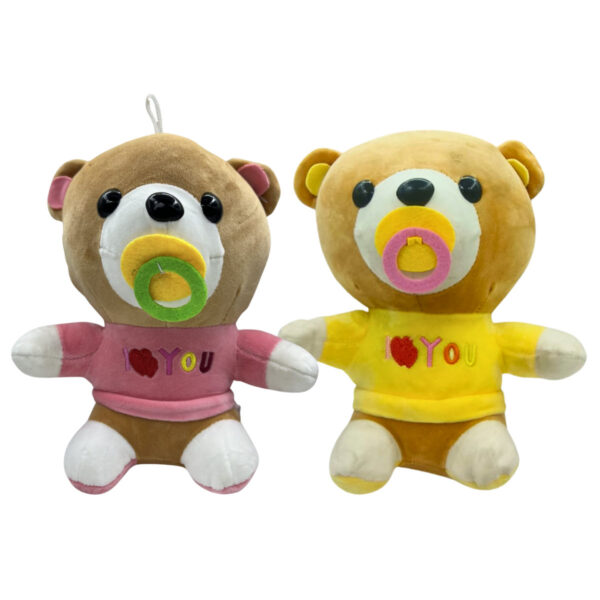 Baby Teddy Combo of 2 Pink & Yellow Soft Plush Toy for Kids (2+ Years) | Toyship