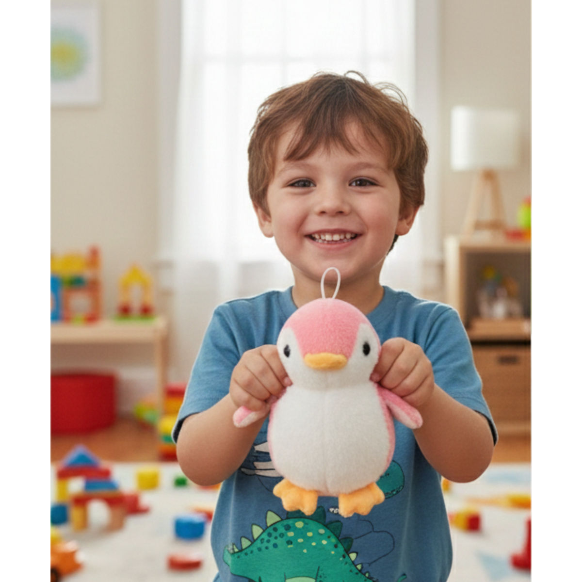 Penguine Pink Soft Plush Toy for Kids (2+ Years) | Toyship