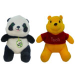 Panda + Pooh Combo of 2 Pooh & Panda Soft Plush Toy for Kids (2+ Years) | Toyship