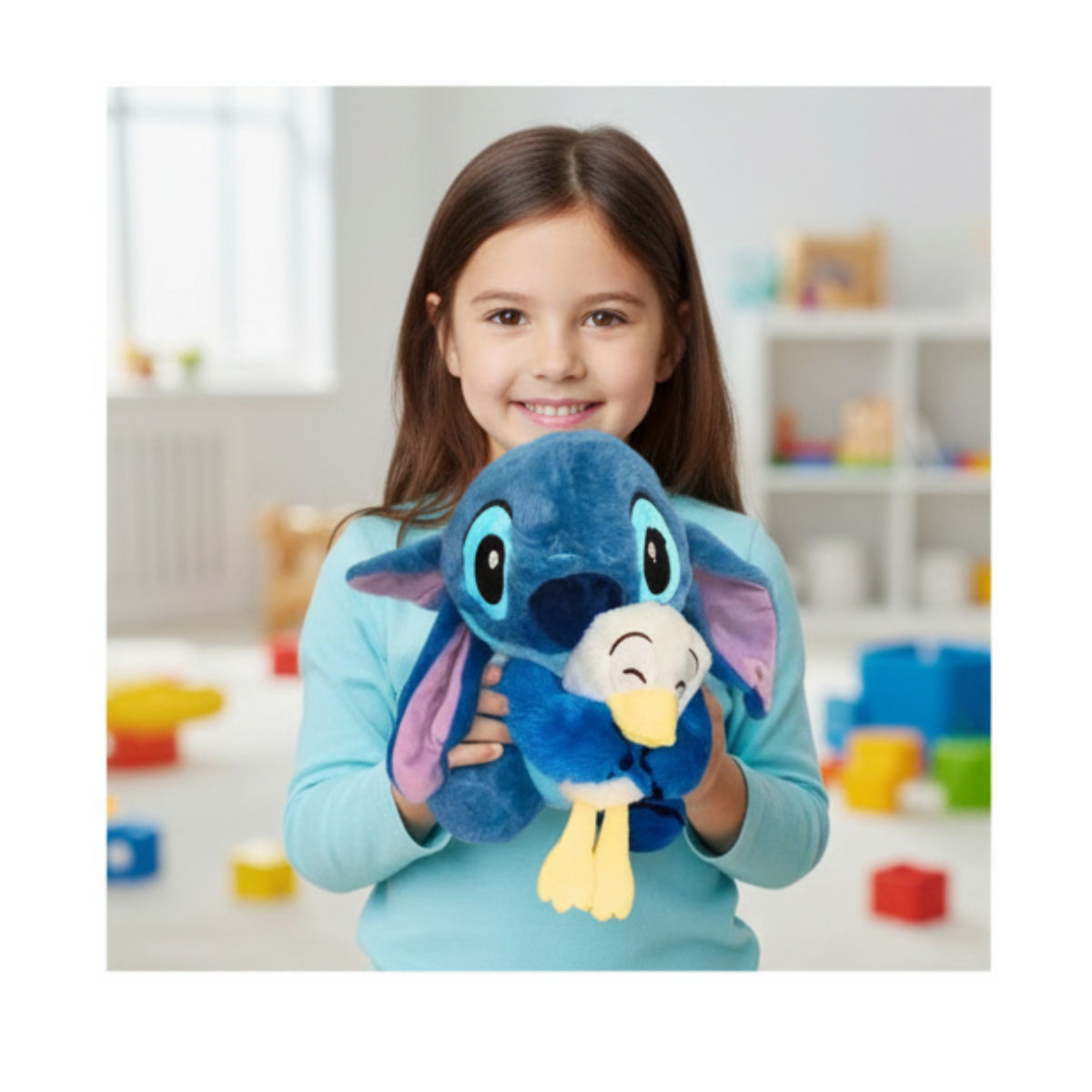 Stitch and Duck Blue & White Soft Plush Toy for Kids (2+ Years) | Toyship