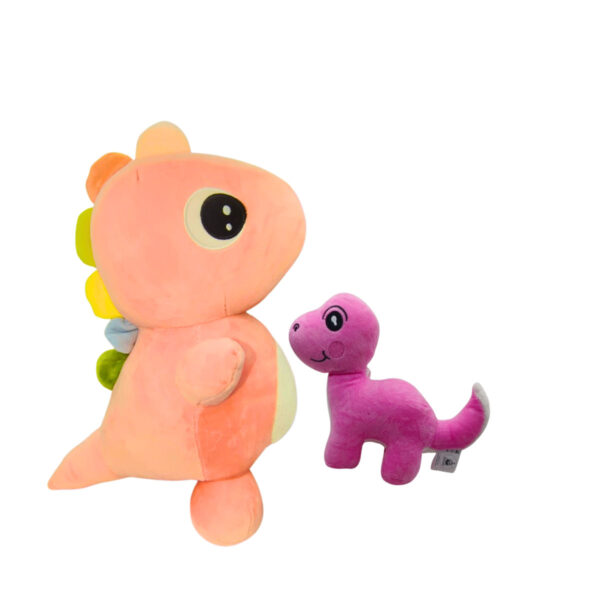 Dinosaur Combo of 2 Pink & Pink Soft Plush Toy for Kids (2+ Years) | Toyship