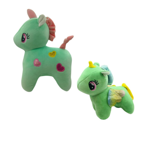 Unicorn Combo of 2 Green & Green Soft Plush Toy for Kids (2+ Years) | Toyship