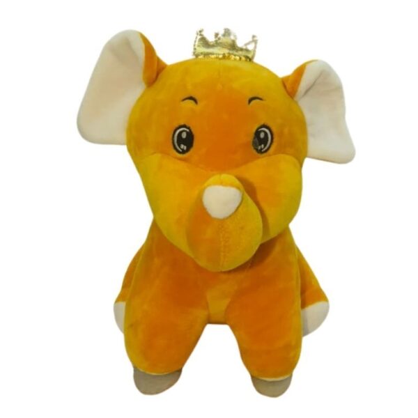Brown Princess Elephant Soft Plush Toy for Kids (2+ Years) | Toyship