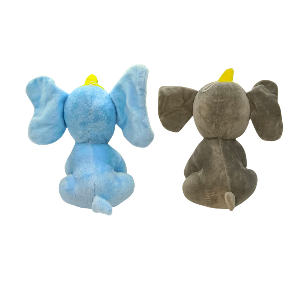Elephant Combo of 2 Grey & Blue Soft Plush Toy for Kids (2+ Years) | Toyship