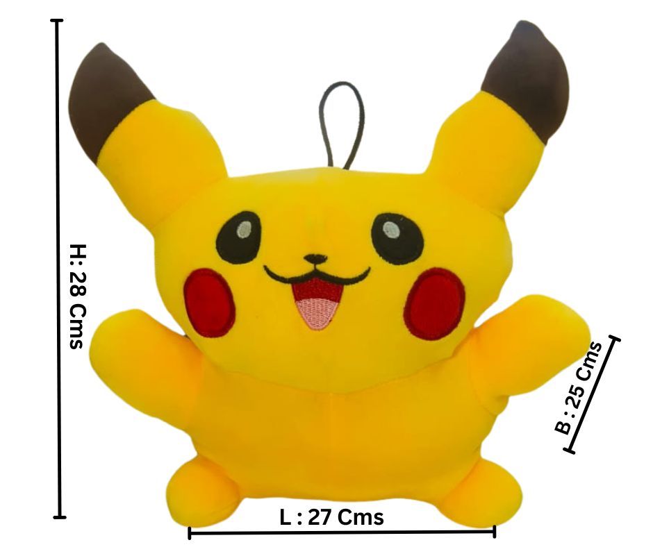 Yellow Pikachu Soft Plush Toy for Kids (2+ Years) | Toyship