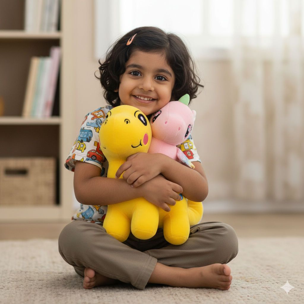 Dinosaur Combo of 2 Yellow & Pink Soft Plush Toy for Kids (2+ Years) | Toyship