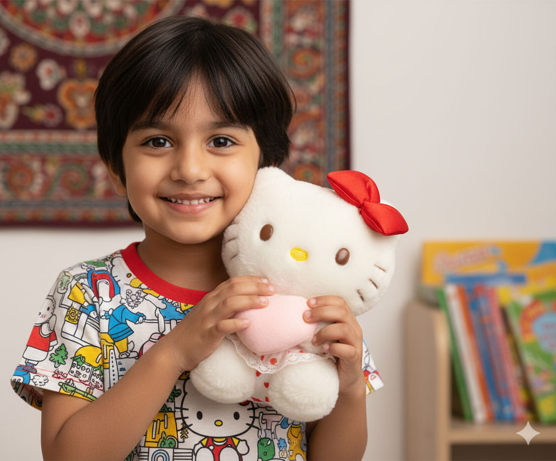 White Cat Soft Plush Toy for Kids (2+ Years) | Toyship