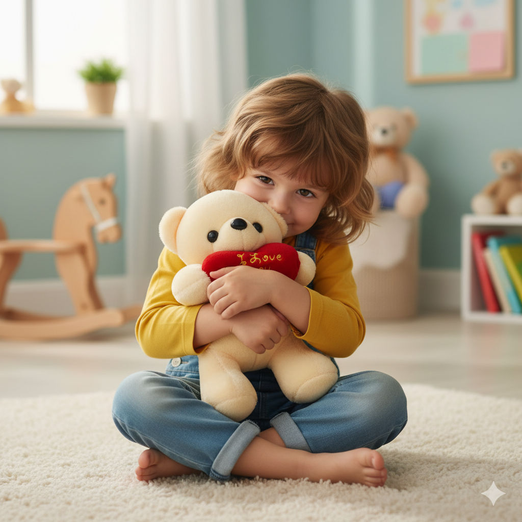 Off White Teddy Bear Soft Plush Toy for Kids (2+ Years) | Toyship