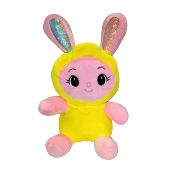 Rabbit Pink and Yellow Soft Plush Toy for Kids (2+ Years) | Toyship