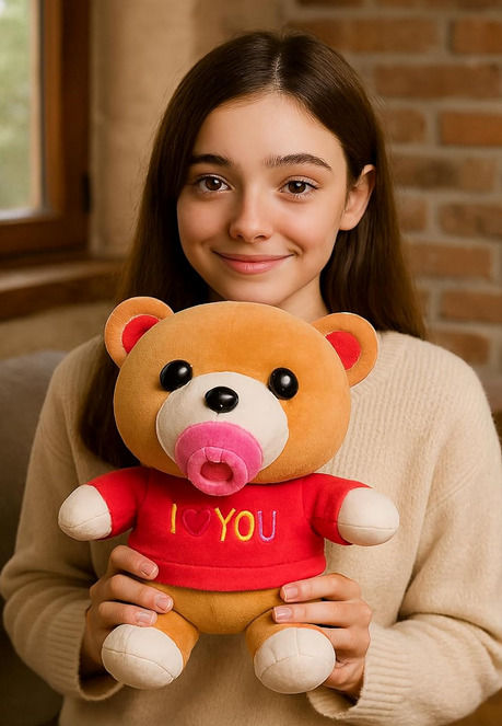 Red Teddy Bear Soft Plush Toy for Kids (2+ Years) | Toyship