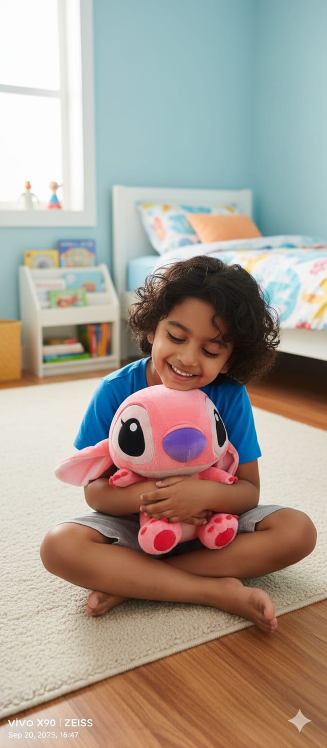 Pink Stitch Soft Plush Toy for Kids (2+ Years) | Toyship
