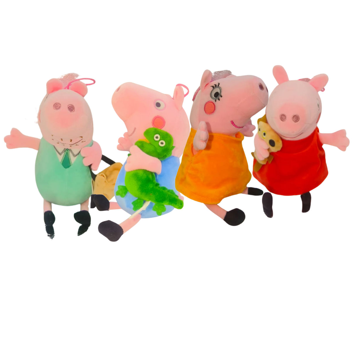Peppa Pig Combo of 4 Peppa & Daddy Soft Plush Toy for Kids (2+ Years) | Toyship