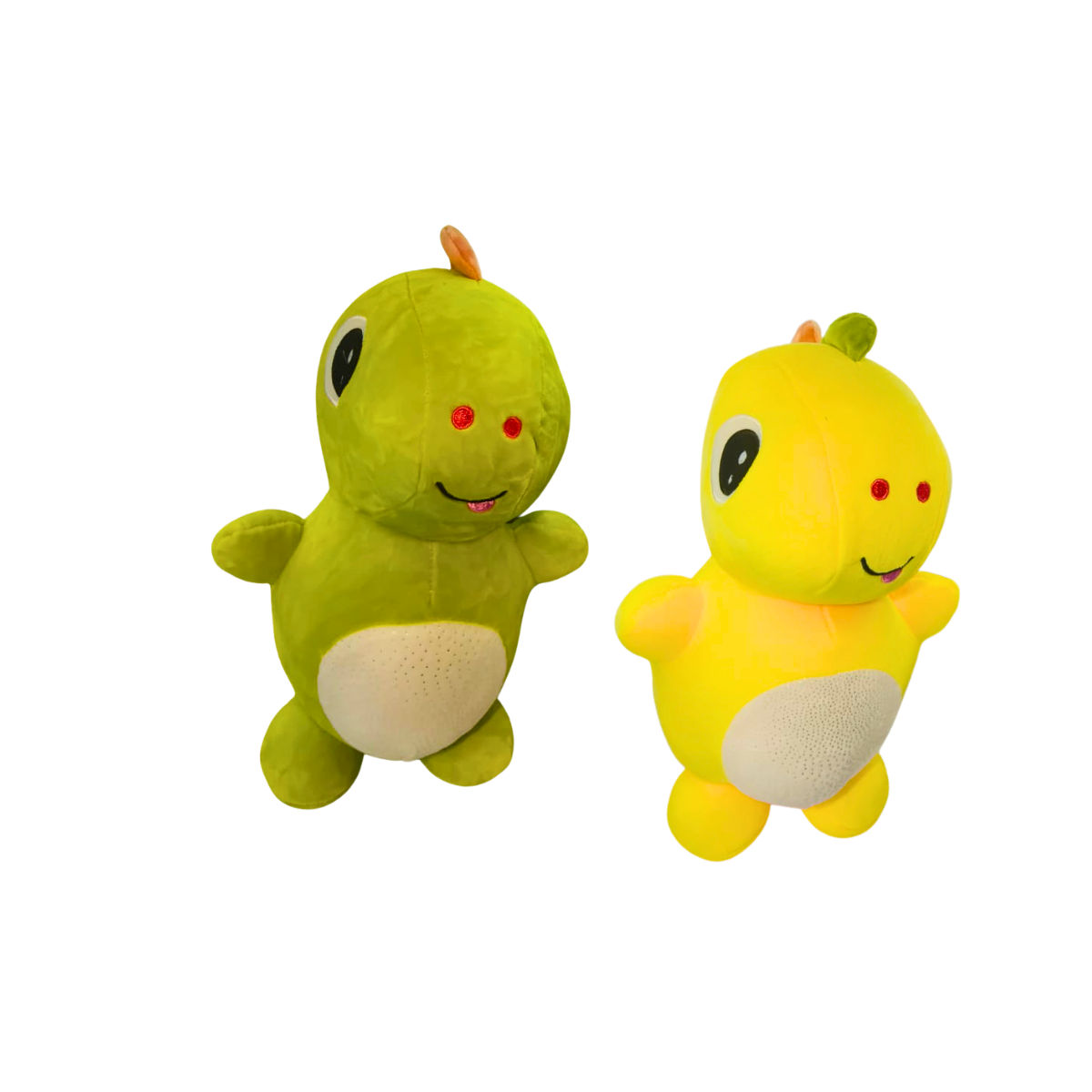 Dinosaur Combo of 2 Green & Yellow Soft Plush Toy for Kids (2+ Years) | Toyship