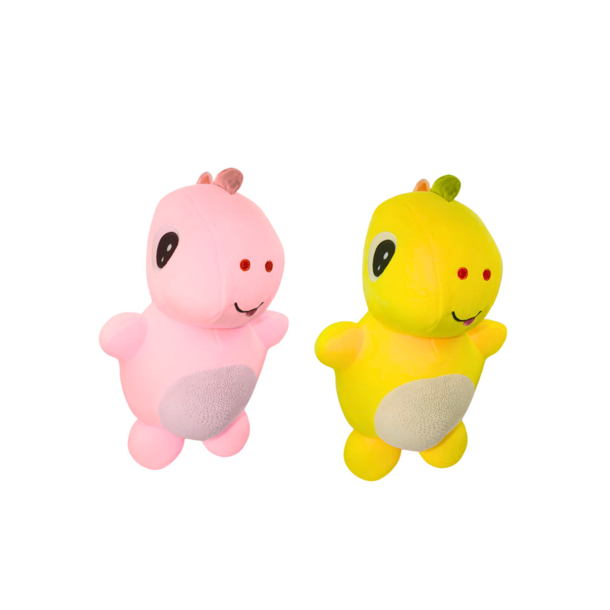 Dinosaur Combo of 2 Pink & Yellow Soft Plush Toy for Kids (2+ Years) | Toyship
