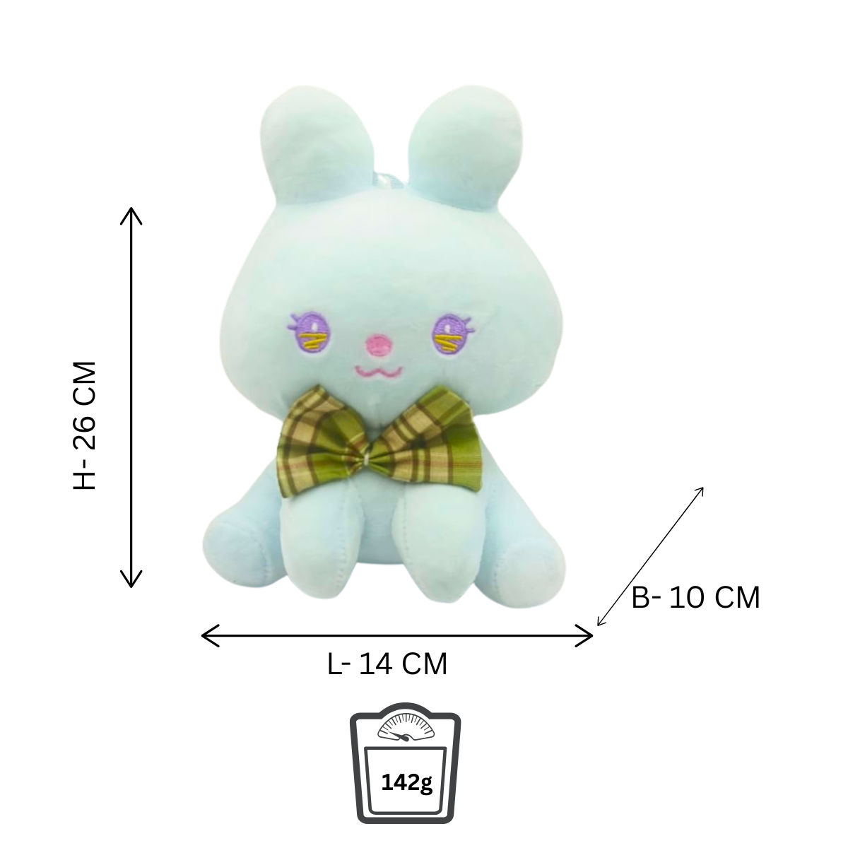 Blue Rabbit Soft Plush Toy for Kids (2+ Years) | Toyship