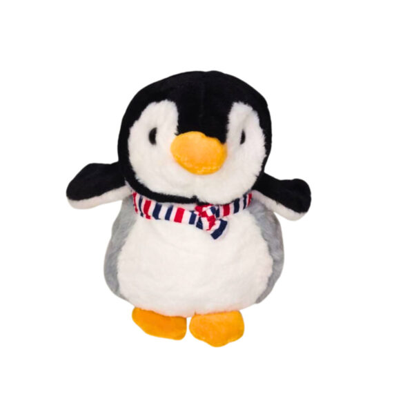 Penguine Grey and Black Soft Plush Toy for Kids (2+ Years) | Toyship