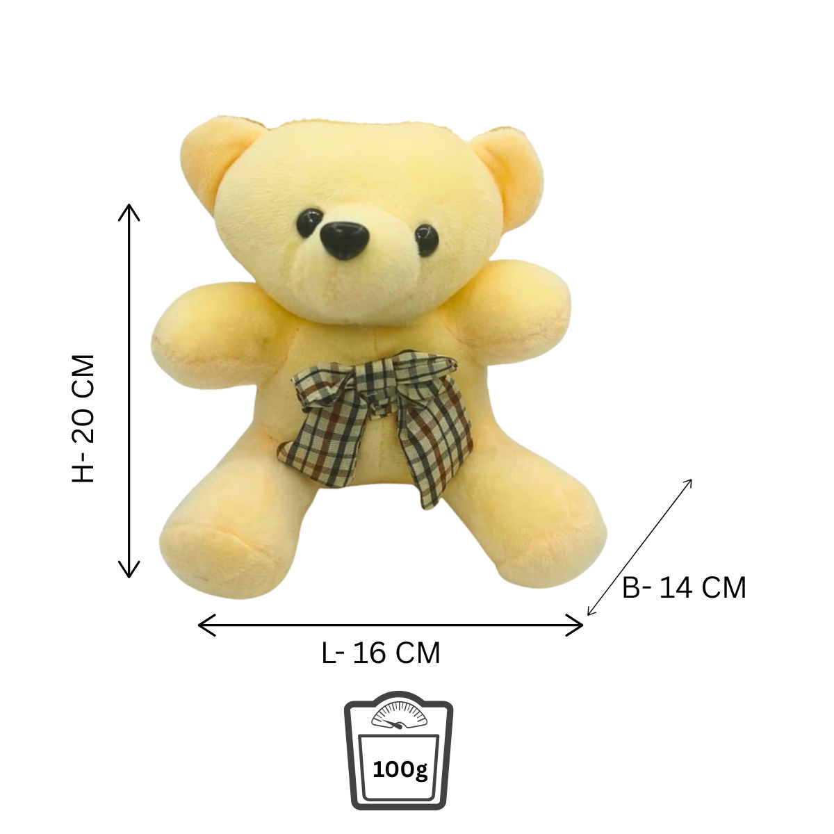 White Teddy Bear Soft Plush Toy for Kids (2+ Years) | Toyship